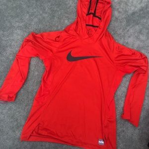 red nike hoodie